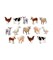 Farm Animal Shape Stickers – 84 Pack Realistic Animal Stickers